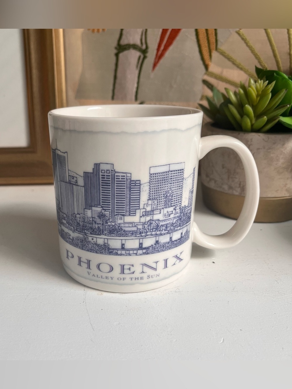 Starbucks Coffee PHOENIX Architecture Series 2007 Large 18 oz Ceramic Mug Cup